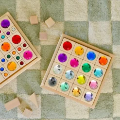 Large Gem Block Collection with Tray - 16 Piece Set