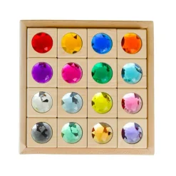 Large Gem Block Collection with Tray - 16 Piece Set