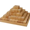Large Natural Wooden Stepped Pyramid