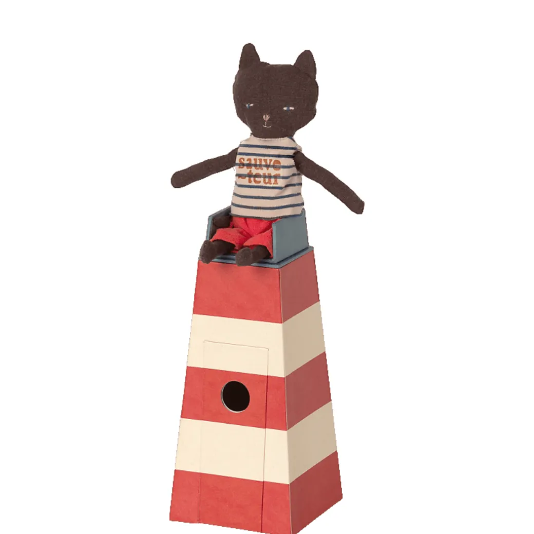 Lighthouse with Lifeguard Cat