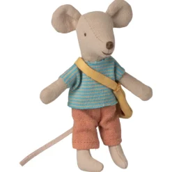 Little Brother Mouse with Cheese Bag