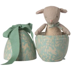 Little Lamb in Metal Easter Egg