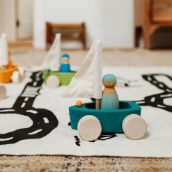 Little Land Yacht - Wooden Toy Sailboat