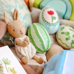 Little Rabbit in Metal Easter Egg