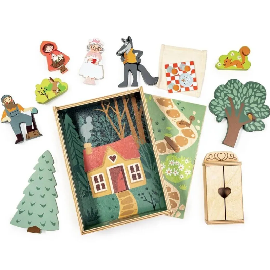 Little Red Riding Hood Wooden Story Box
