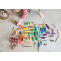 Lola 72-Piece Wooden Building Set