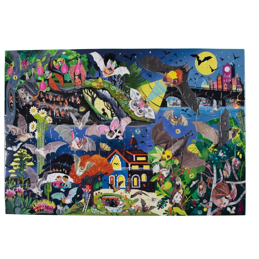 Love of Bats 100 Piece Jigsaw Floor Puzzle