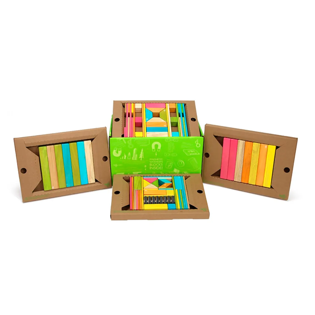 Magnetic Wooden Blocks Classroom Kit - 90 Piece Kit