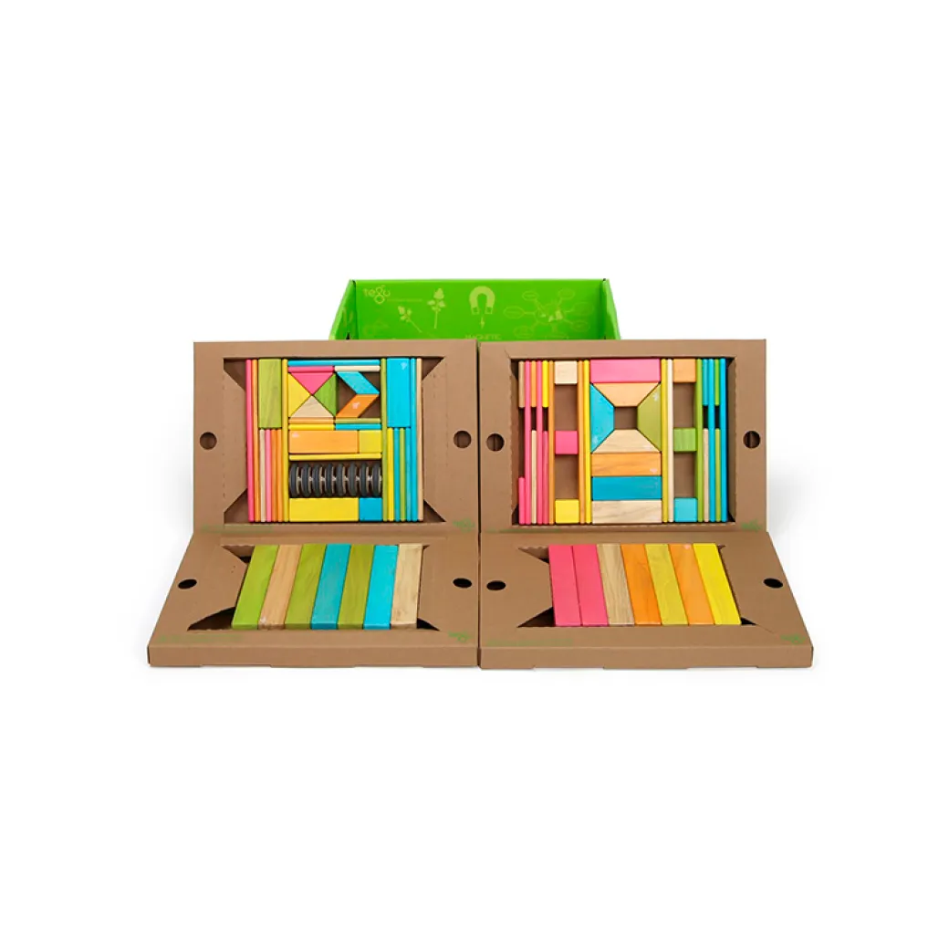Magnetic Wooden Blocks Classroom Kit - 90 Piece Kit