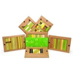Magnetic Wooden Blocks Classroom Kit - 130 Piece Kit