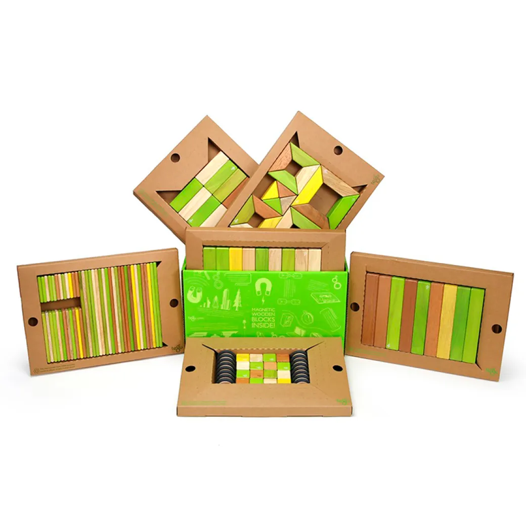 Magnetic Wooden Blocks Classroom Kit - 130 Piece Kit