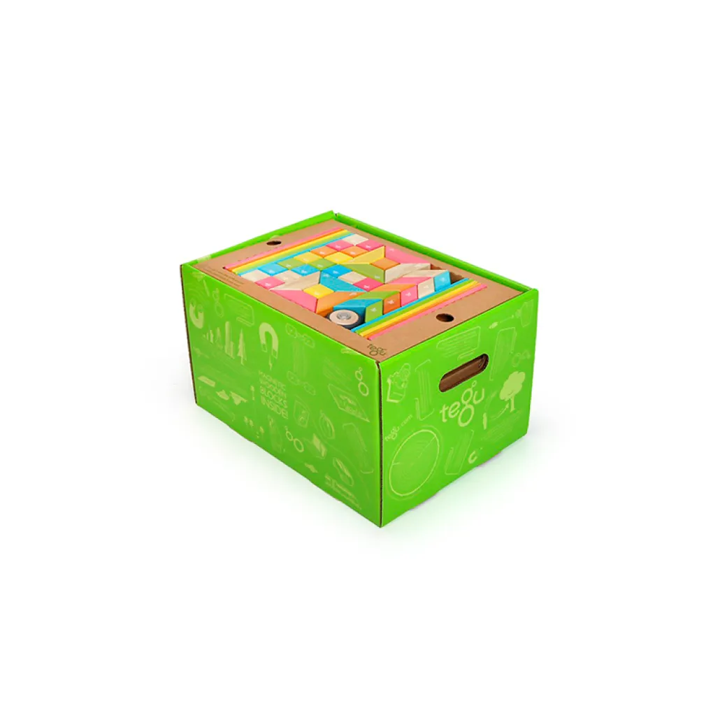 Magnetic Wooden Blocks Classroom Kit - 240 Pieces