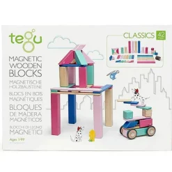 Magnetic Wooden Blocks - 42 Piece Set Blossom