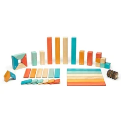 Magnetic Wooden Blocks - 42 Piece Set Sunset