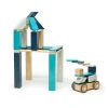Magnetic Wooden Blocks - 42 Piece Set Blues