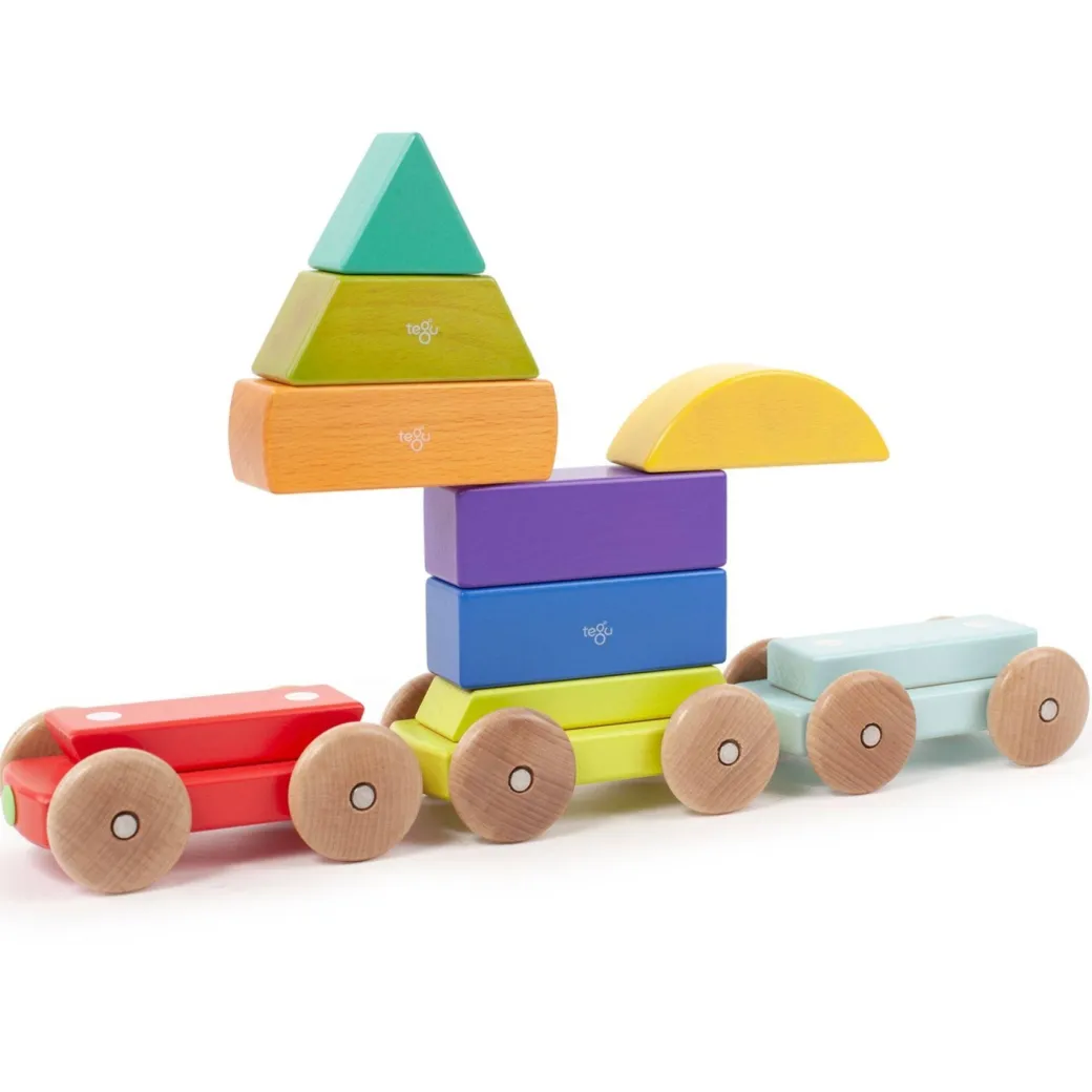 Magnetic Wooden Shape Train
