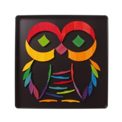 Magnetic Wooden Tile Puzzle - Rainbow Wheel
