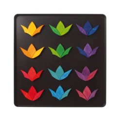 Magnetic Wooden Tile Puzzle - Rainbow Wheel