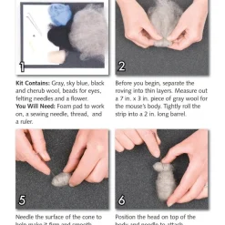 Mice Duo Needle Felting Kit