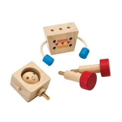 Moodbot Wooden Robot