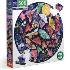 Moths 500 Piece Round Puzzle