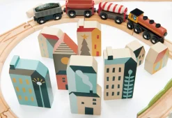 Mountain View Wooden Train Set