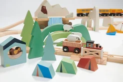 Mountain View Wooden Train Set