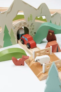Mountain View Wooden Train Set