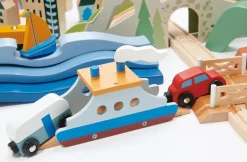 Mountain View Wooden Train Set