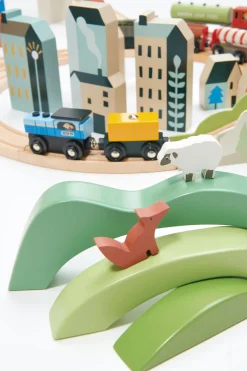 Mountain View Wooden Train Set