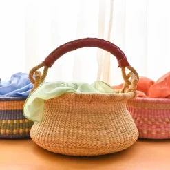 Natural Swing Bolga Basket