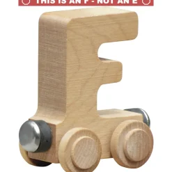 Natural Wooden Name Train Letters