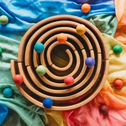 Natural Wooden Rainbow Tunnel - 12 Piece