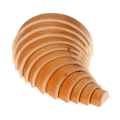 Natural Wooden Rainbow Tunnel - 12 Piece
