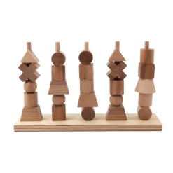 Natural Wooden Shapes Stacker