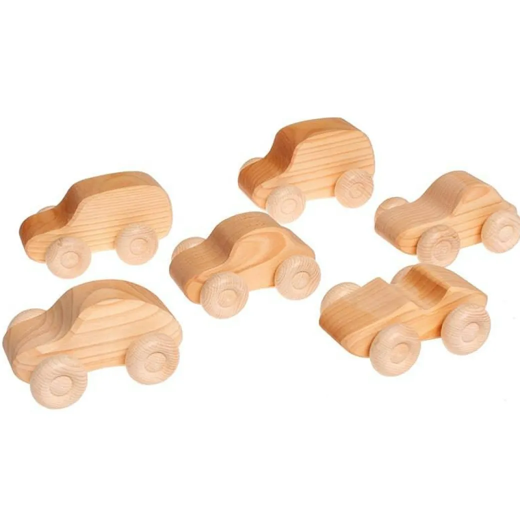 Natural Wooden Toy Cars