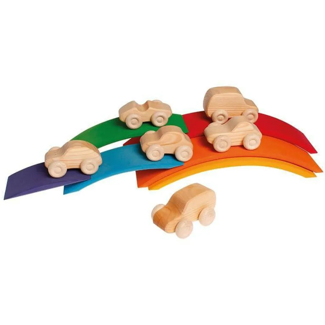 Natural Wooden Toy Cars