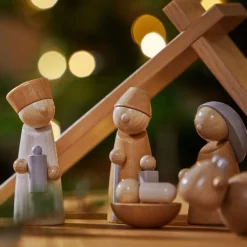 Natural Wood Nativity Set