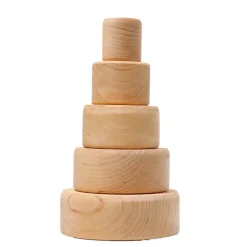 Natural Wood Nesting Bowl Set