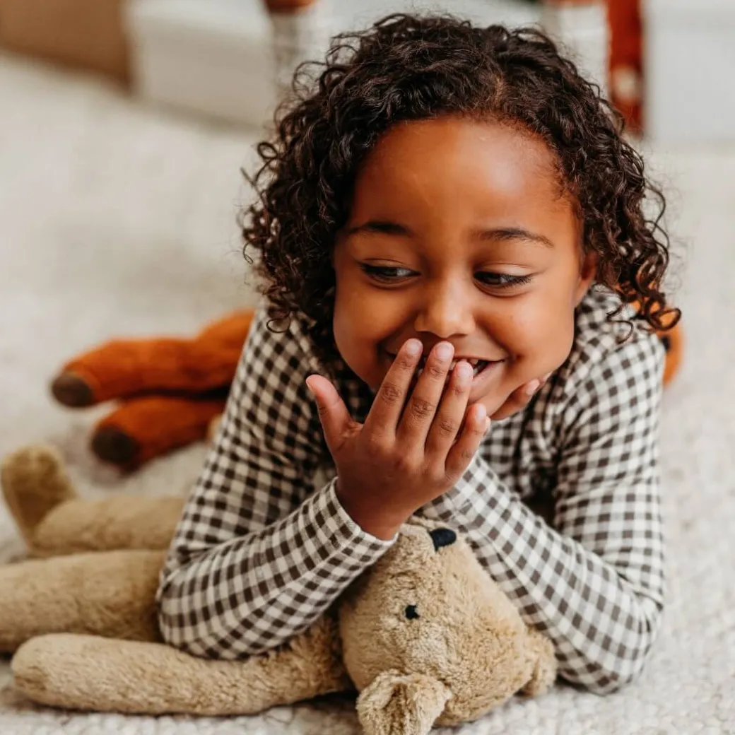 Organic Floppy Beige Teddy Bear