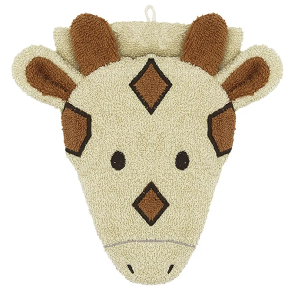Organic Giraffe Washcloth Hand Puppet