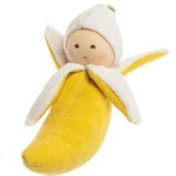 Organic Rattle Doll - Banana