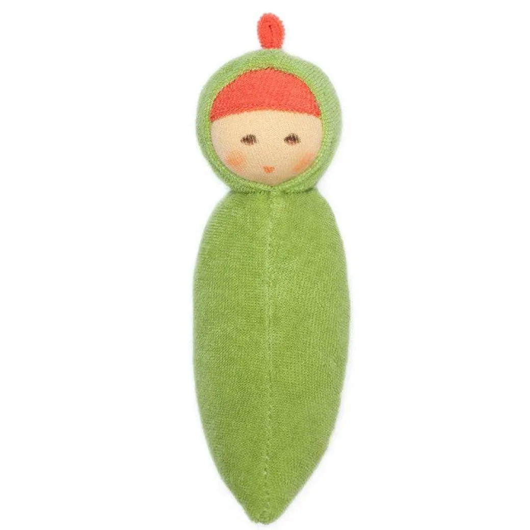 Organic Rattle Doll - Peapod