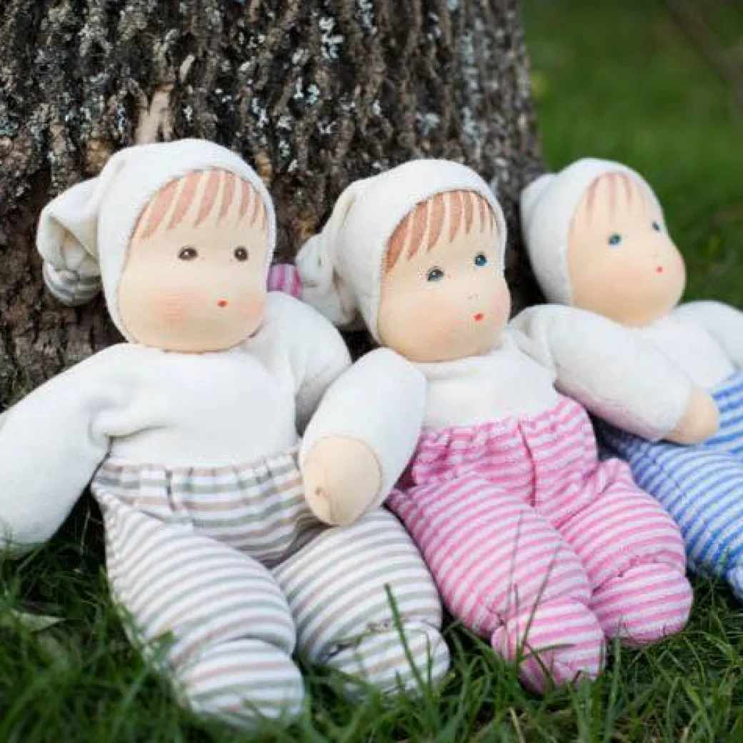 Organic Waldorf Baby Doll - Pink (Multiple Skin Tones)