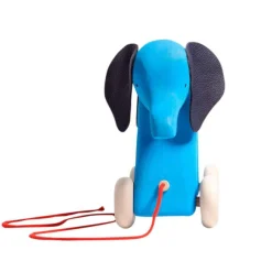 Otto the Elephant - Wooden Pull-Toy