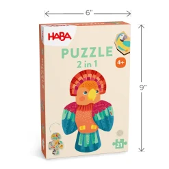 Parrot 2-in-1 Wooden Puzzle