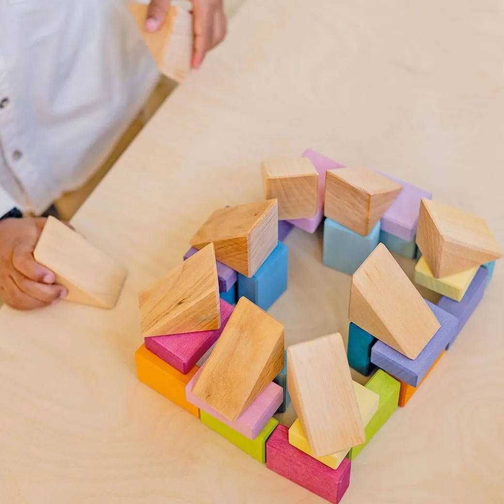 Pastel Duo Wooden Block Set
