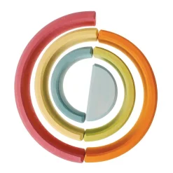 Pastel Wooden Rainbow Tunnel - 6 Pieces
