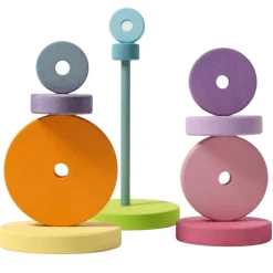 Pastel Wooden Stacking Tower