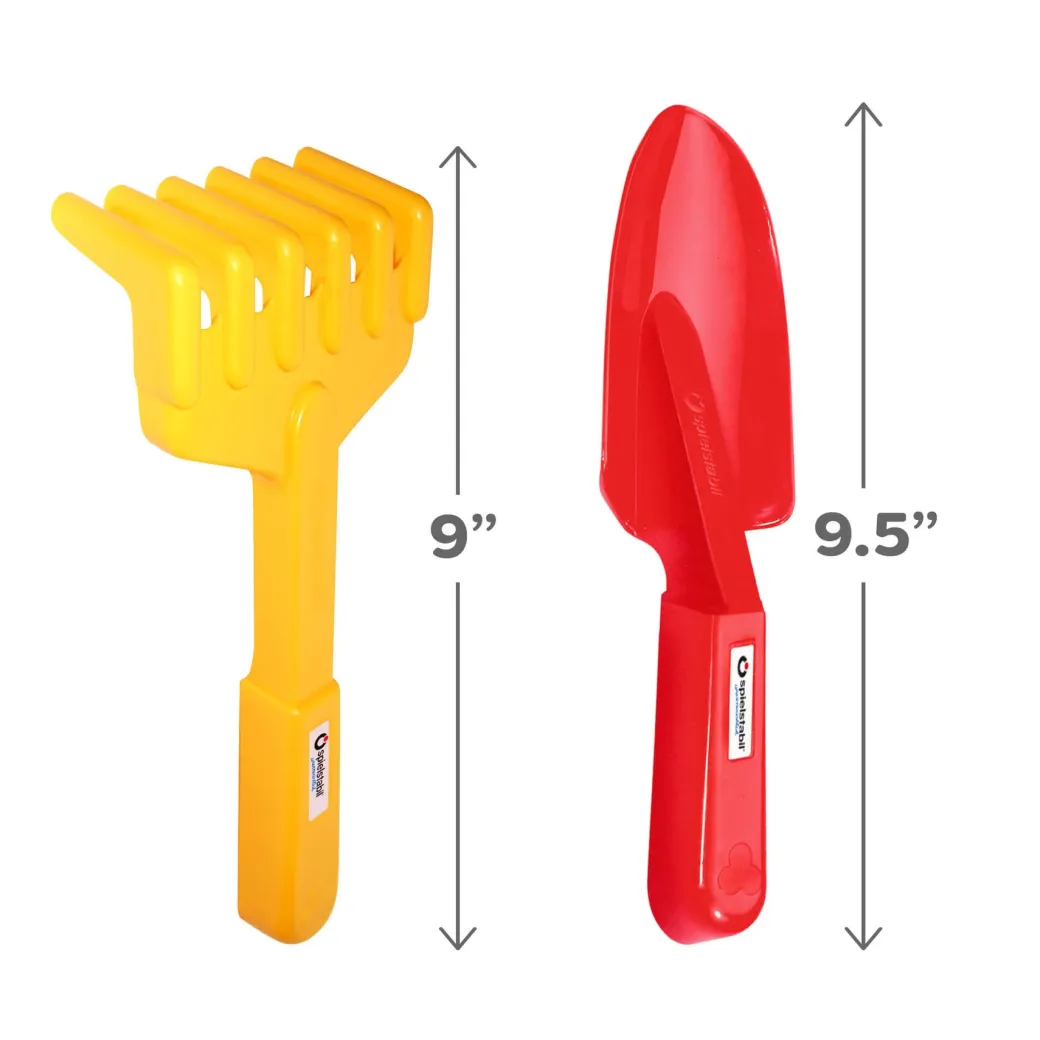 2 Piece Garden Set - Includes Hand Rake & Shovel
